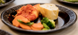 hot lunch on a plate