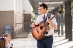 teacher with guitar