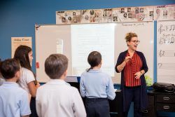 teacher singing